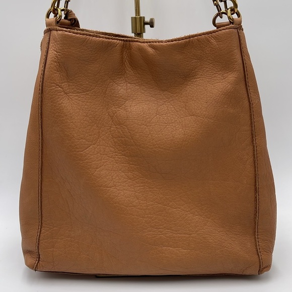 American Leather Co. Shoulder Bag - Caramel Brown 100% Leather - Double Straps - Picture 7 of 16